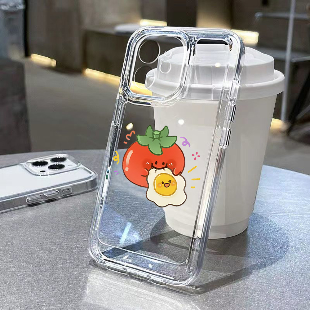 Mini Flower Phone Case For iPh - Clear Shockproof Bumper Case 评论和价格